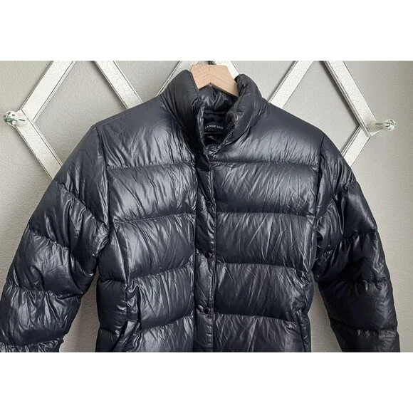 Lands' End Women's M 10/12 Down Puffer Jacket - Black - Picture 2 of 7